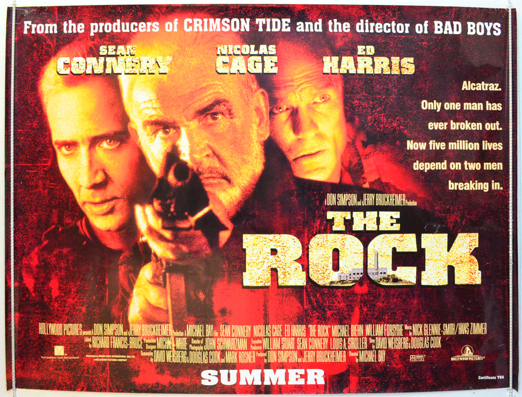 The Rock Original British Quad Poster - Film Poster - Movie Poster 