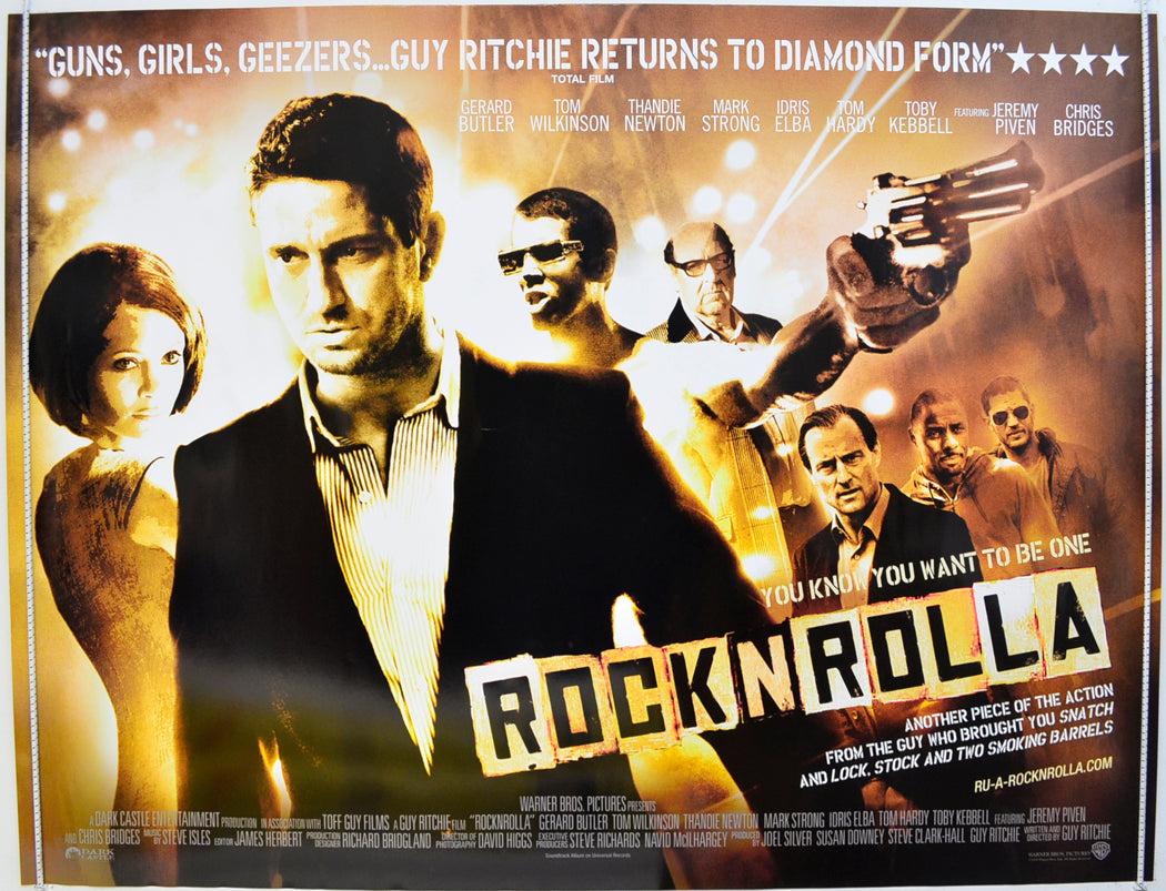 Rock N Rolla  (a.k.a. Rocknrolla)   Original Quad Poster - Film Poster - Movie Poster  