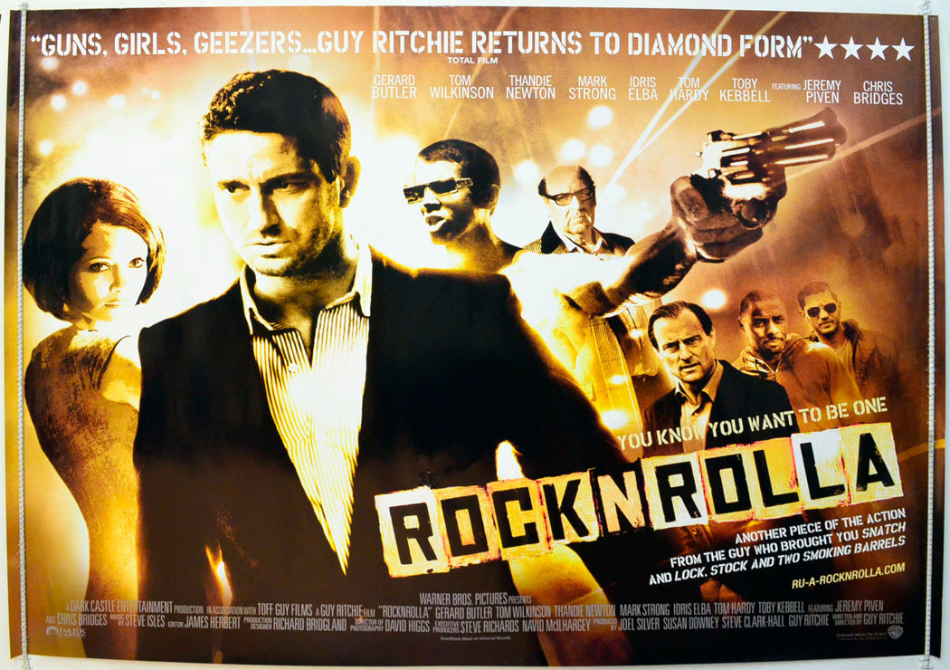 Rock N Rolla  (a.k.a. Rocknrolla)   Original British Quad Poster - Film Poster - Movie Poster 