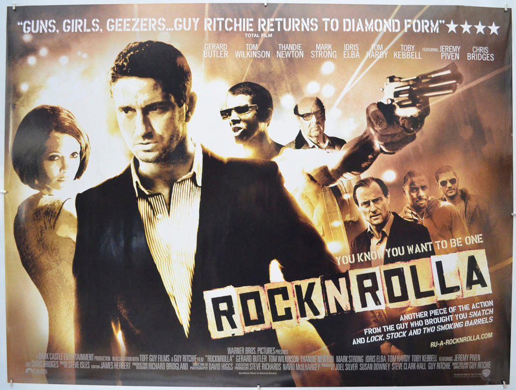 Rock N Rolla (a.k.a. Rocknrolla) Original Quad Poster - Film Poster - Movie Poster