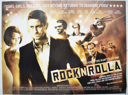 Rock N Rolla (a.k.a. Rocknrolla) Original Quad Poster - Film Poster - Movie Poster