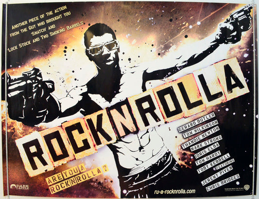 Rock N Rolla  (a.k.a. Rocknrolla)  (Teaser / Advance Version)   Original British Quad Poster - Film Poster - Movie Poster 