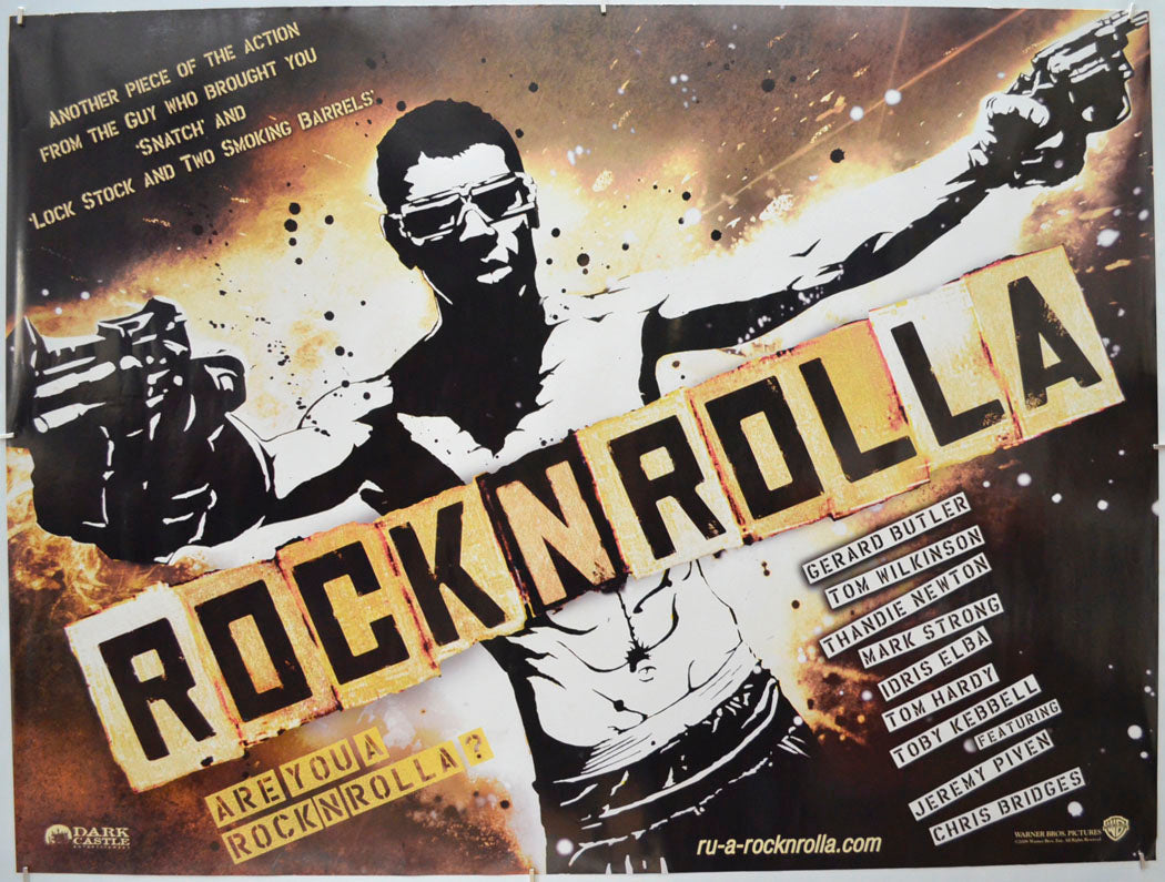 ROCK N ROLLA (a.k.a. Rocknrolla) (Teaser / Advance Version) Original Quad Poster - Film Poster - Movie Poster