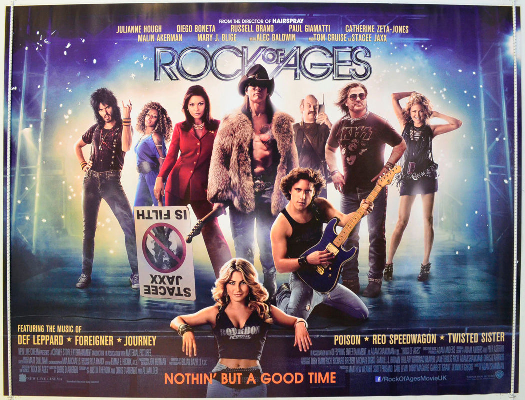 Rock Of Ages Original British Quad Poster - Film Poster - Movie Poster 