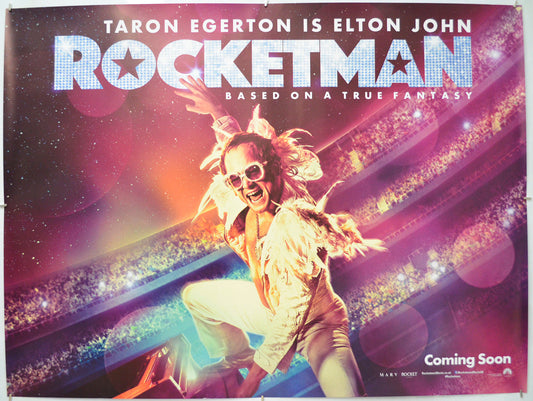 Rocketman - Original Quad Poster - Film Poster - Movie Poster