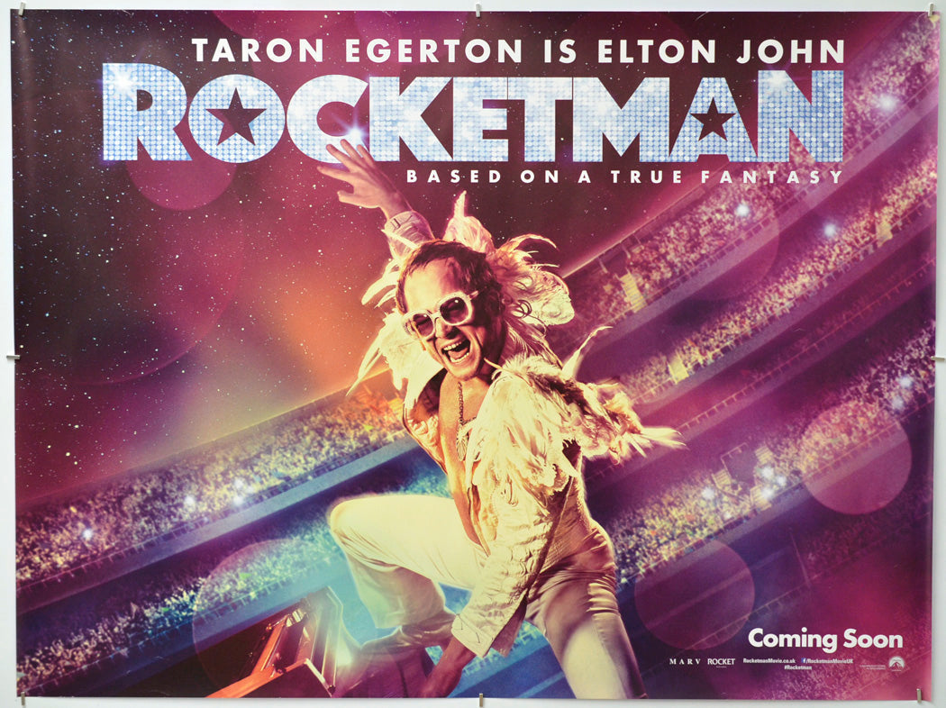 Rocketman - Original Quad Poster - Film Poster - Movie Poster