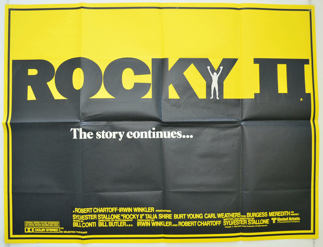 Rocky II  Original British Quad Poster - Film Poster - Movie Poster 