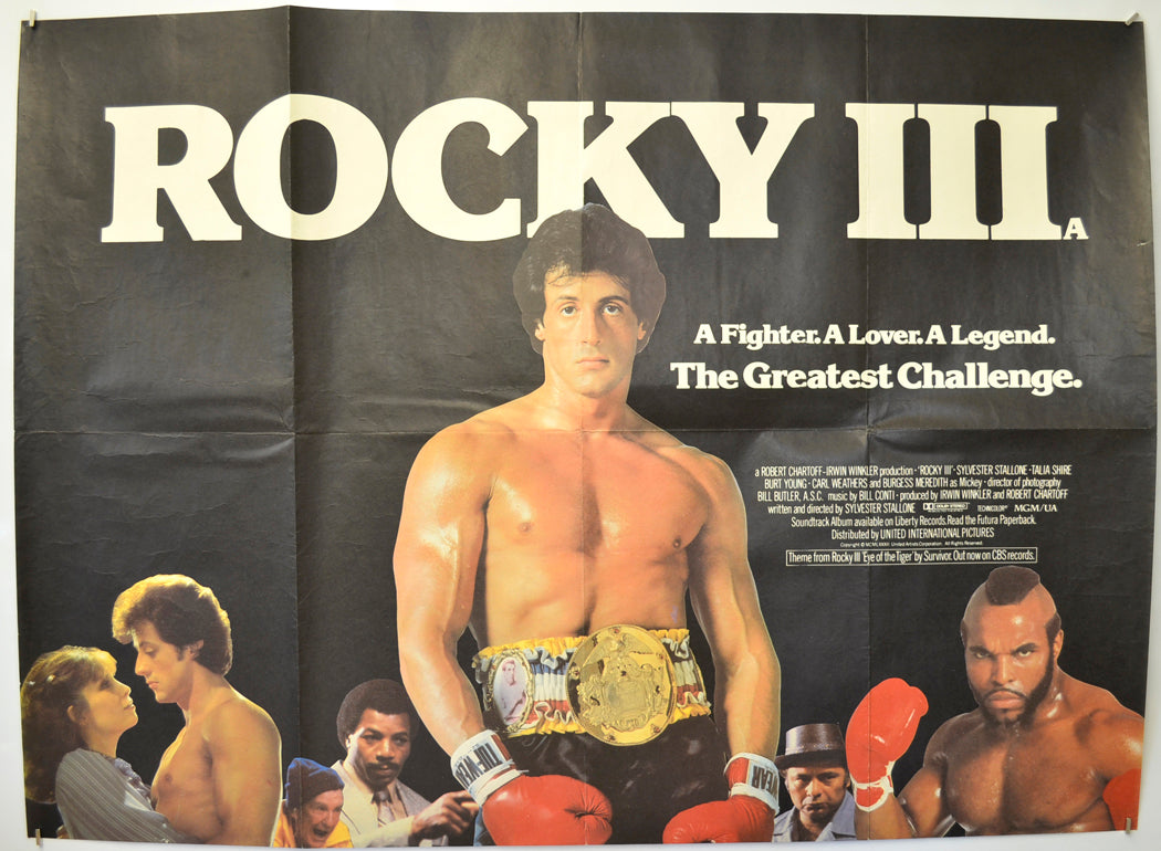 Rocky III Original Quad Poster - Film Poster - Movie Poster