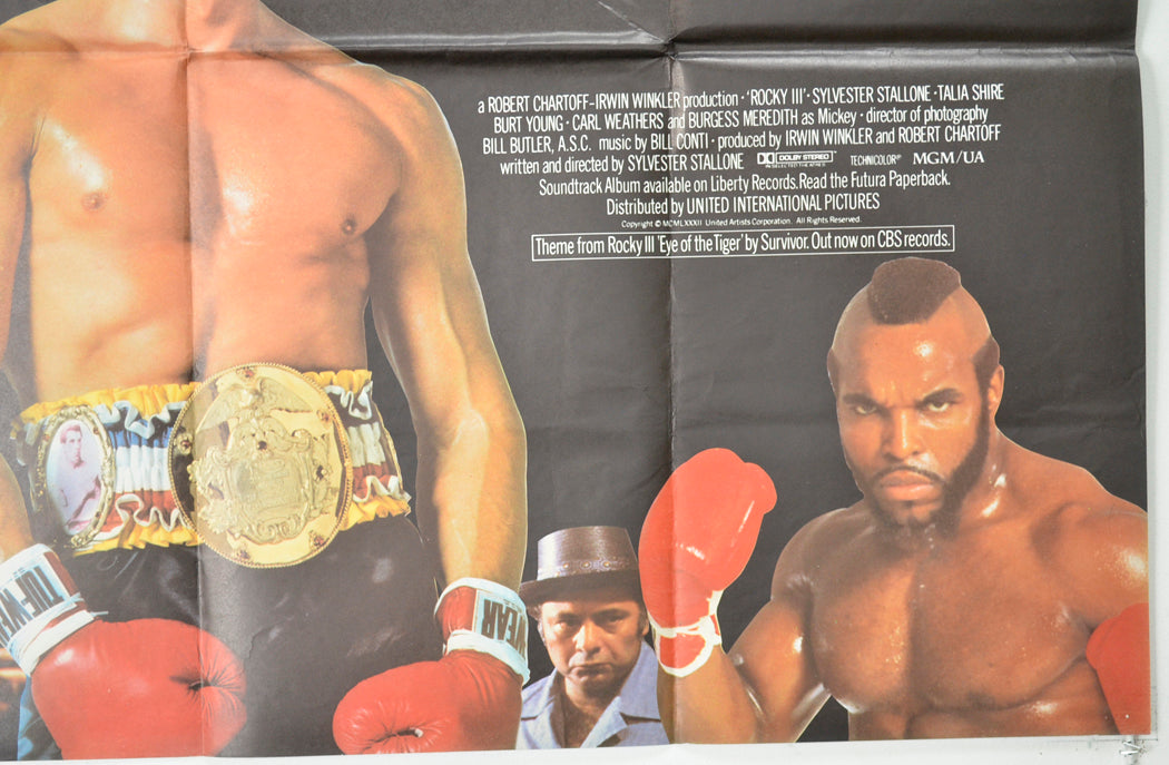 ROCKY III (Bottom Right) Cinema Quad Movie Poster 