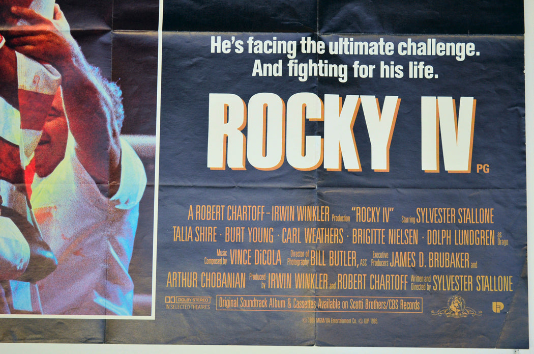 ROCKY IV (Bottom Right) Cinema Quad Movie Poster 