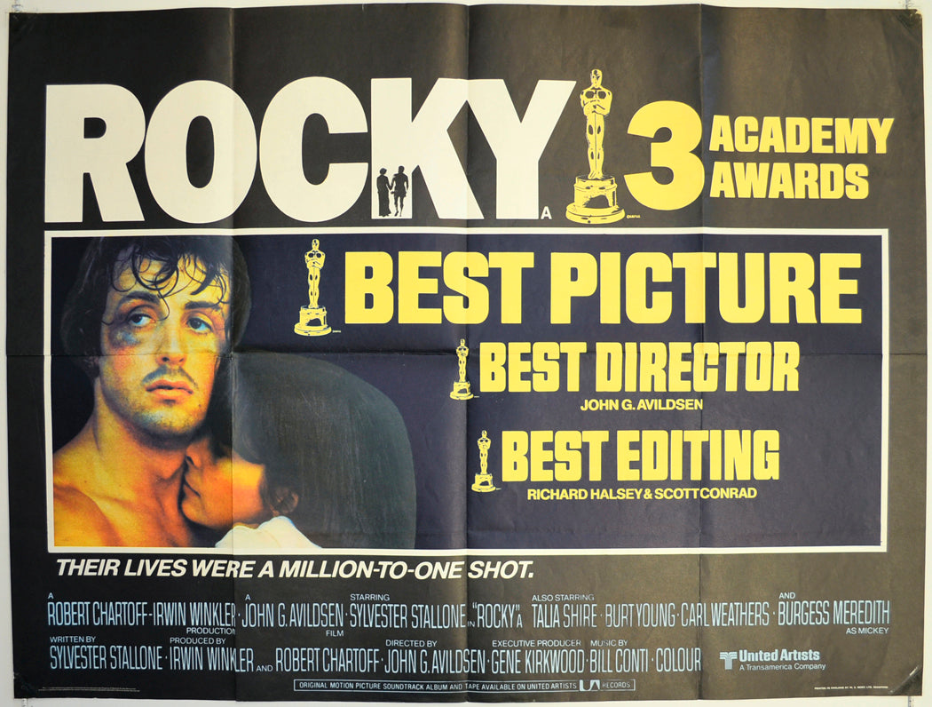 Rocky  Original British Quad Poster - Film Poster - Movie Poster 