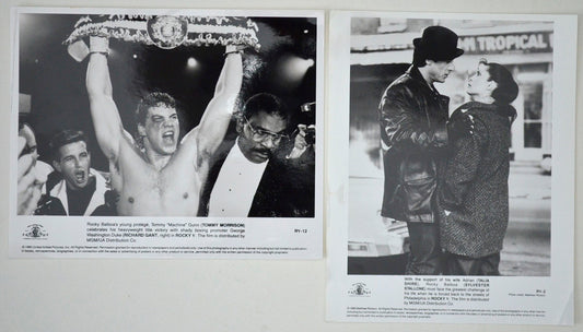 Rocky V    2 Original Cinema Front Of House (FOH) Black And White Stills – Press Stills – Movie Stills     