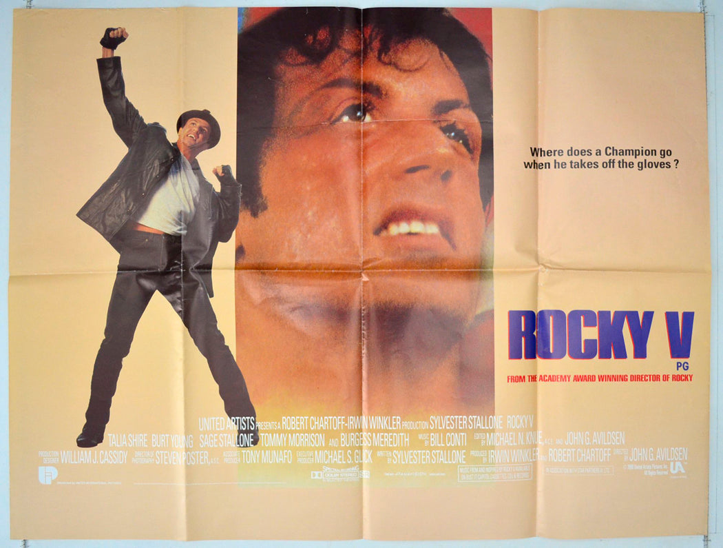 Rocky V  (a.k.a. Rocky 5)   Original British Quad Poster - Movie Poster