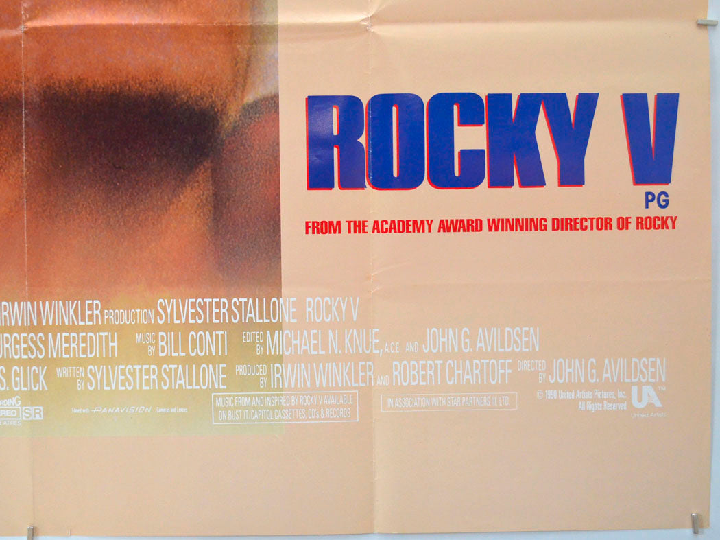 ROCKY V (Bottom Right) Cinema Quad Movie Poster 