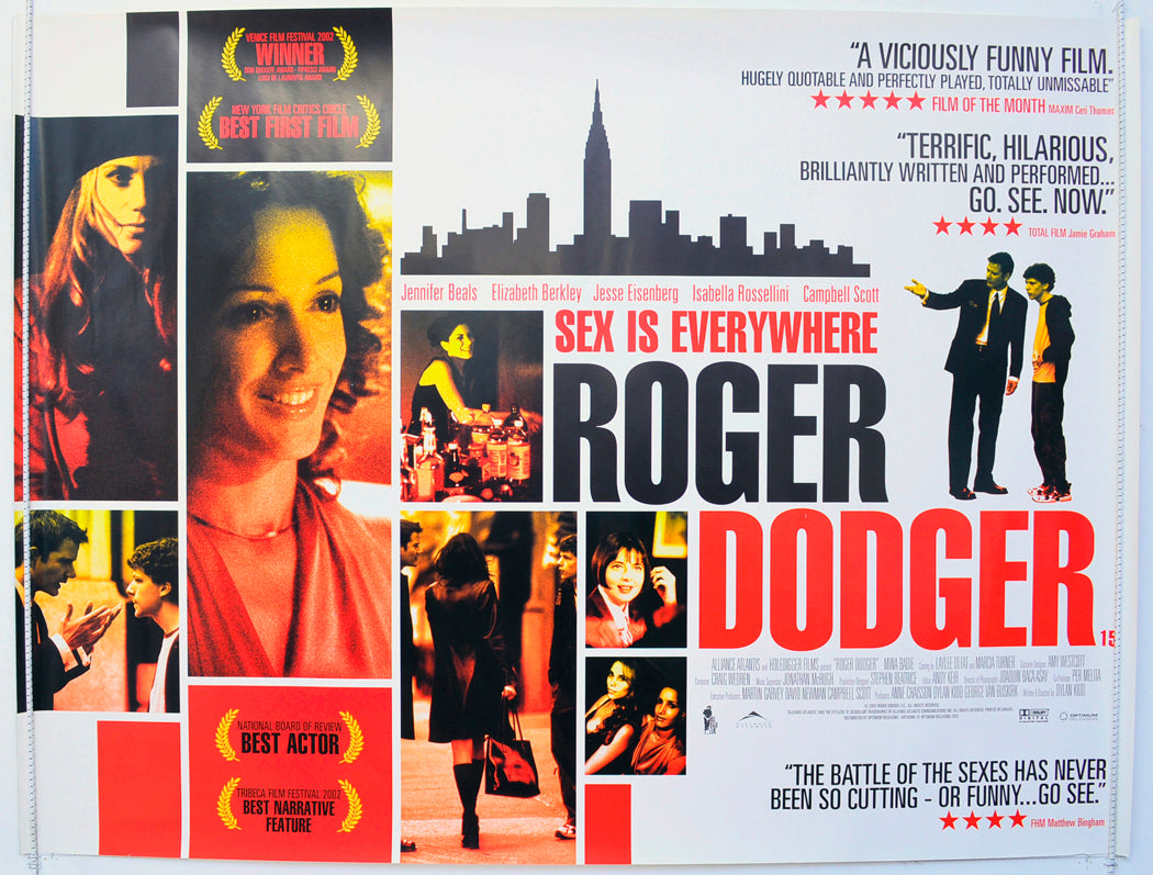 Roger Dodger  Original British Quad Poster - Film Poster - Movie Poster 