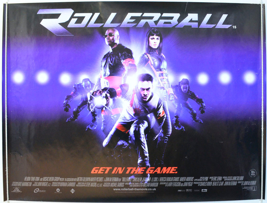 Rollerball Original British Quad Poster - Film Poster - Movie Poster 