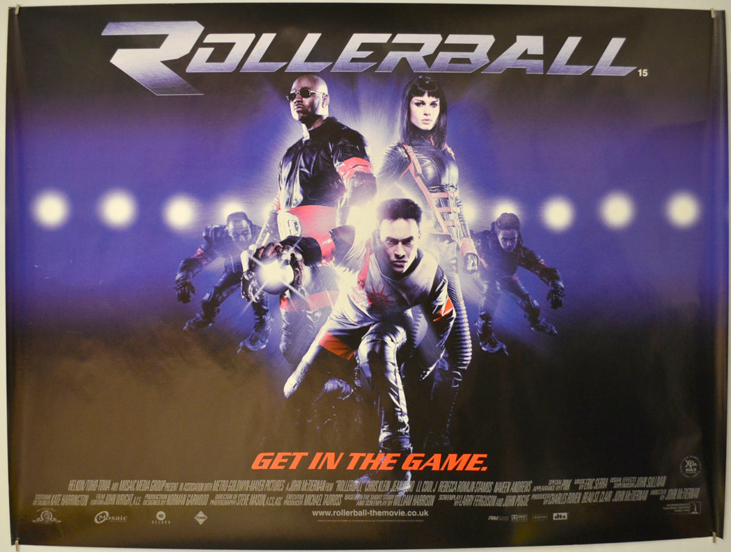 Rollerball  Original Quad Poster - Film Poster - Movie Poster