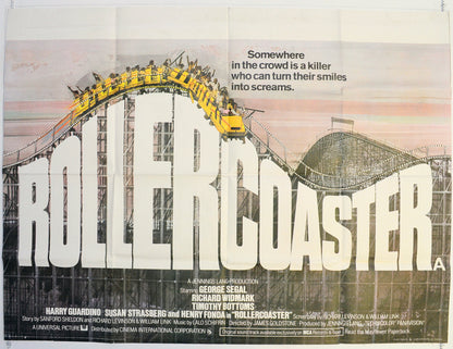 Rollercoaster  Original British Quad Poster - Film Poster - Movie Poster 