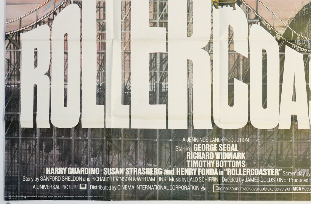 ROLLERCOASTER (Bottom Left) Cinema Quad Movie Poster 