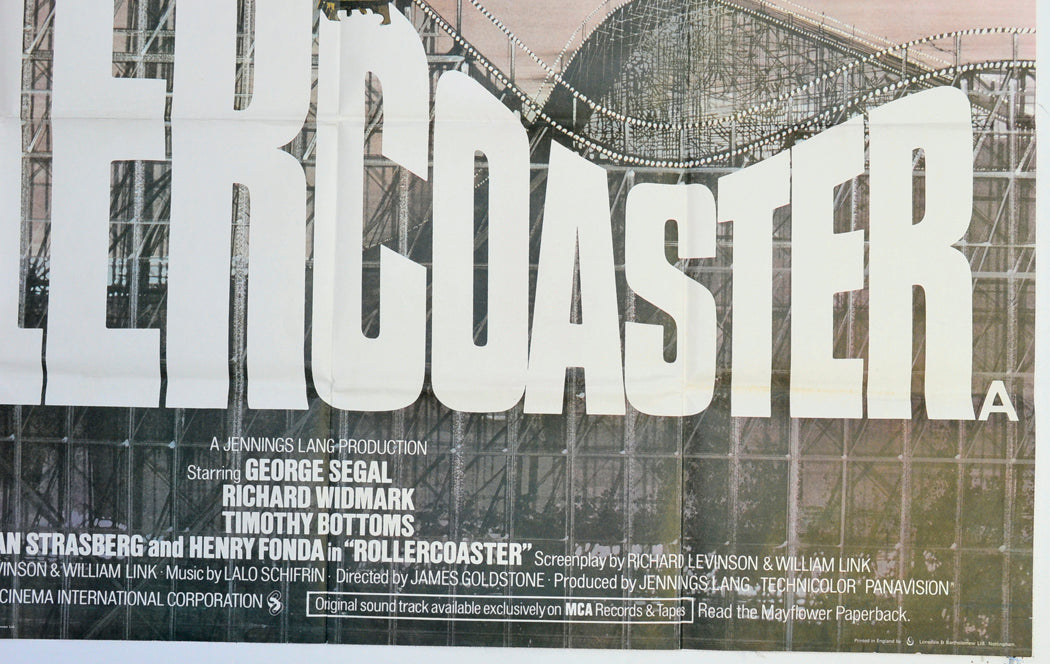 ROLLERCOASTER (Bottom Right) Cinema Quad Movie Poster 