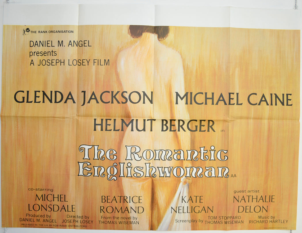 The Romantic Englishwoman  Original British Quad Poster - Film Poster - Movie Poster 