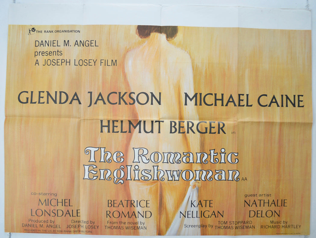 The Romantic Englishwoman  Original Quad Poster - Film Poster - Movie Poster 