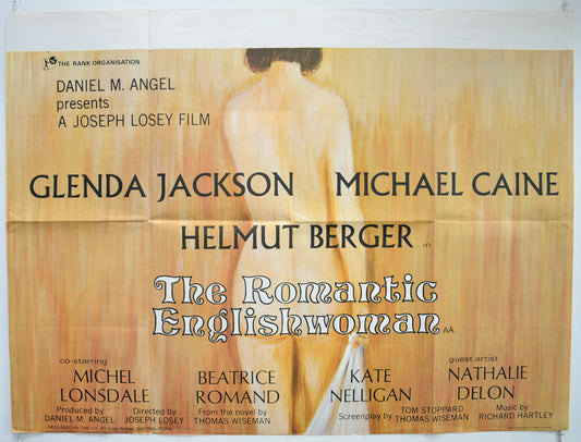 The Romantic Englishwoman  Original British Quad Poster - Film Poster - Movie Poster 