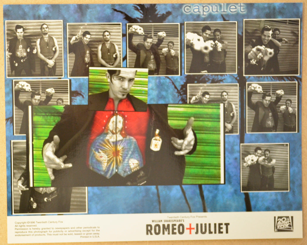 ROMEO + JULIET (Card 9) Cinema Set of Colour FOH Stills / Lobby Cards 