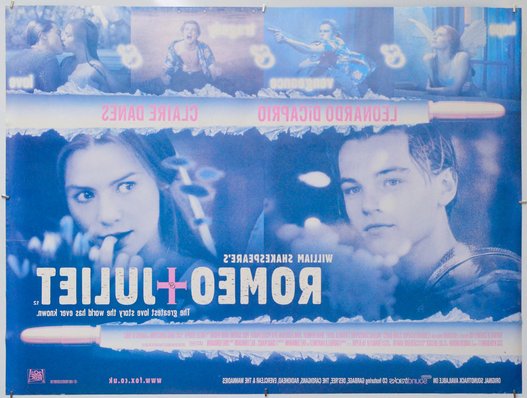 Romeo + Juliet (Back) Cinema Quad Movie Poster 