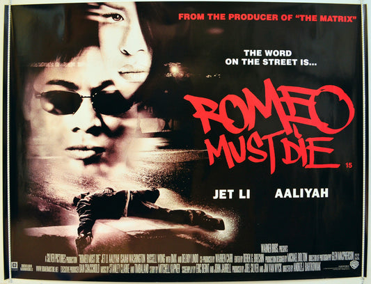 Romeo Must Die Original Quad Poster - Film Poster - Movie Poster  