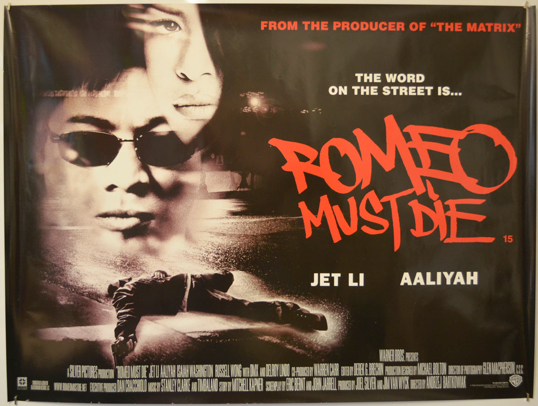 Romeo Must Die  Original Quad Poster - Film Poster - Movie Poster