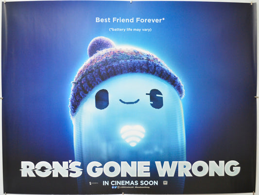 Ron's Gone Wrong (Teaser / Advance Version) - Original Quad Poster - Film Poster - Movie Poster