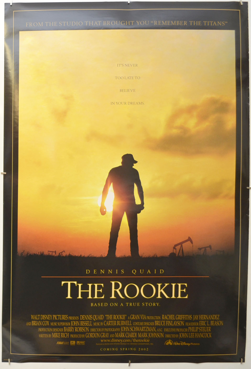 The Rookie (Teaser / Advance Version) Original One Sheet Poster - Film Poster - Movie Poster