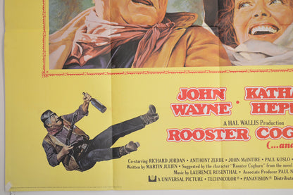 ROOSTER COGBURN (Bottom Left) Cinema Quad Movie Poster 