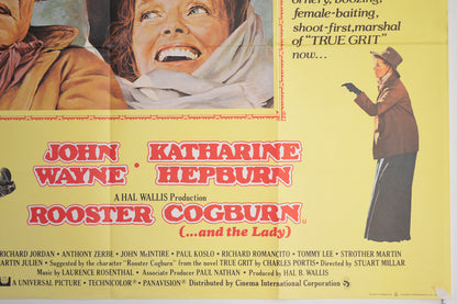 ROOSTER COGBURN (Bottom Right) Cinema Quad Movie Poster 