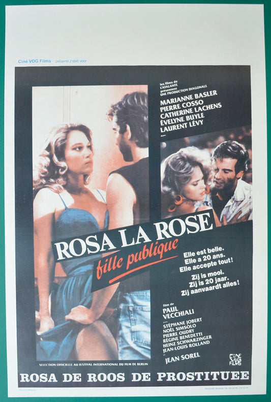 Rosa la rose, fille publique   Original Belgian Poster - Film Poster - Movie Poster
