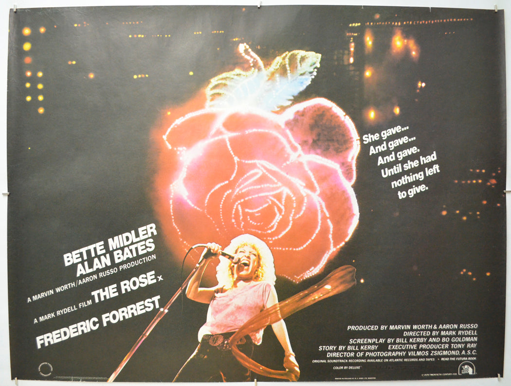 The Rose Original Quad Poster - Film Poster - Movie Poster