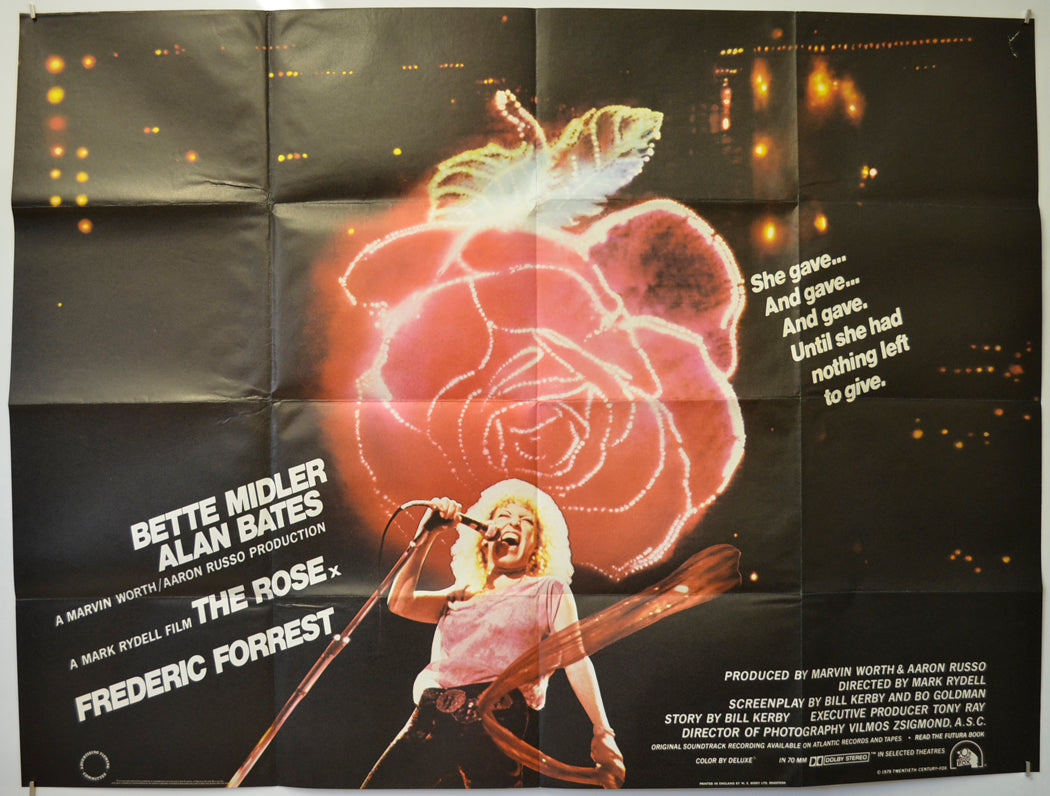 The Rose Original Quad Poster - Film Poster - Movie Poster  