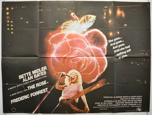 The Rose  Original British Quad Poster - Film Poster - Movie Poster 