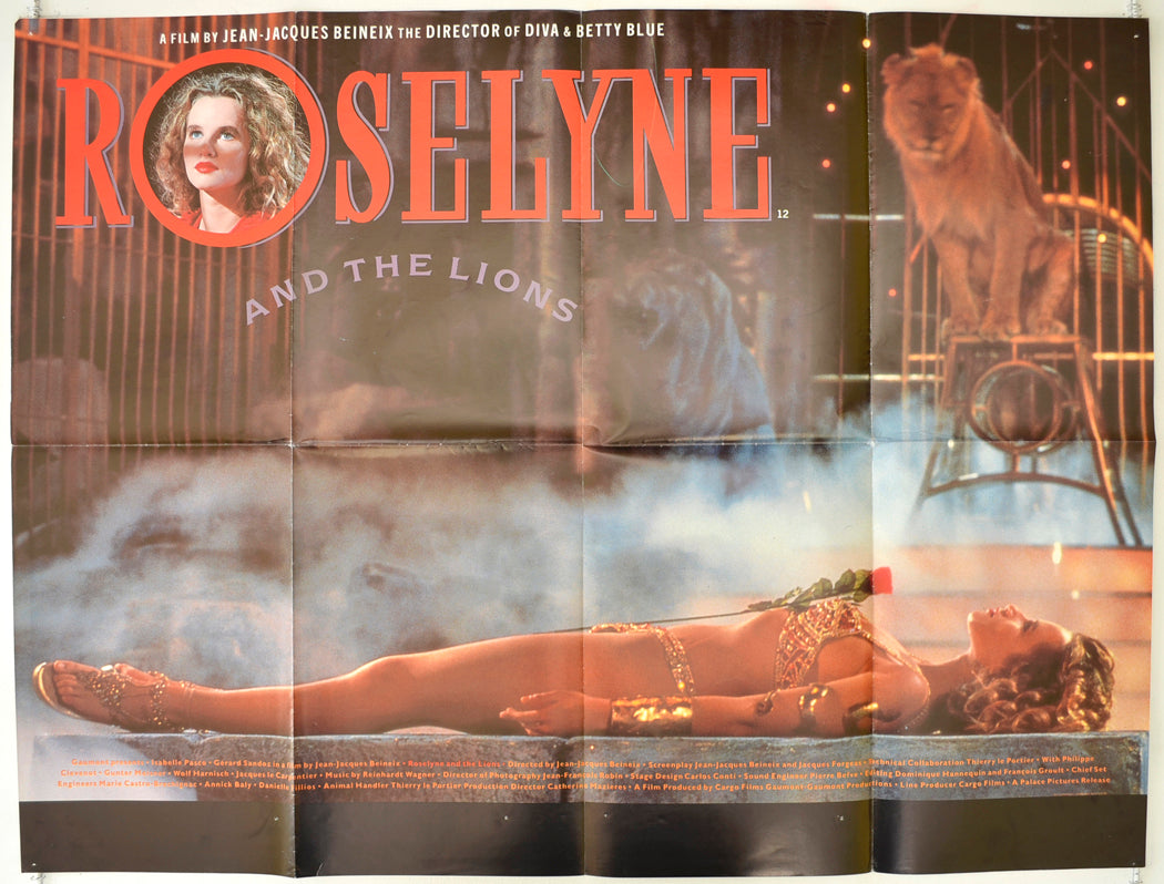 Roselyne And The Lions  (a.k.a. Roselyne et les lions)  Original Quad Poster - Film Poster - Movie Poster 