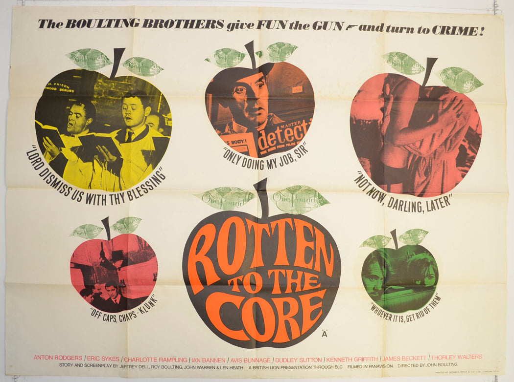 Rotten To The Core  Original British Quad Poster - Film Poster - Movie Poster 