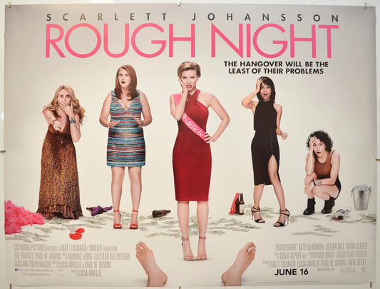 Rough Night Original Quad Poster - Film Poster - Movie Poster