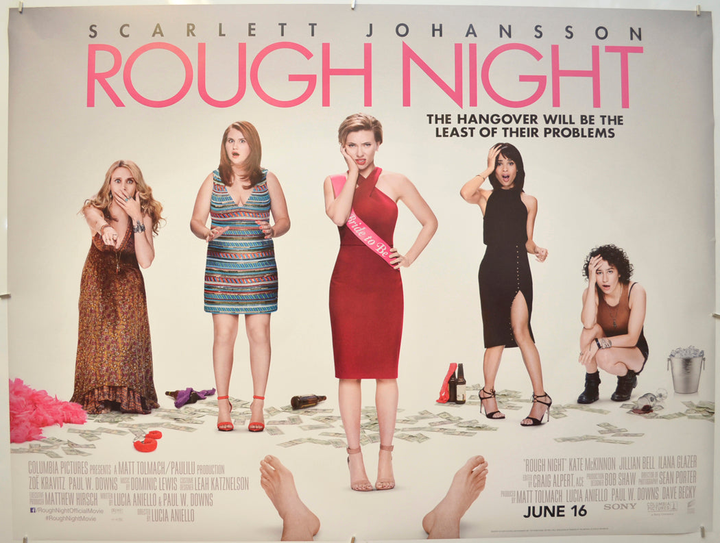 Rough Night Original Quad Poster - Film Poster - Movie Poster