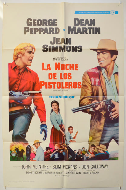 Rough Night In Jericho (La Noche De Los Pistoleros) Original One Sheet Poster - Film Poster - Movie Poster