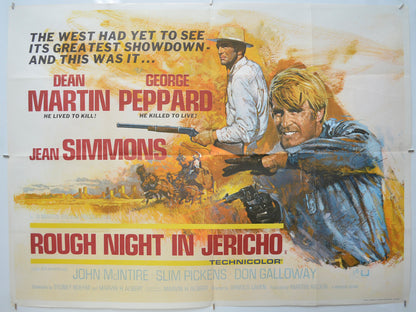 Rough Night In Jericho Original Quad Poster - Film Poster - Movie Poster