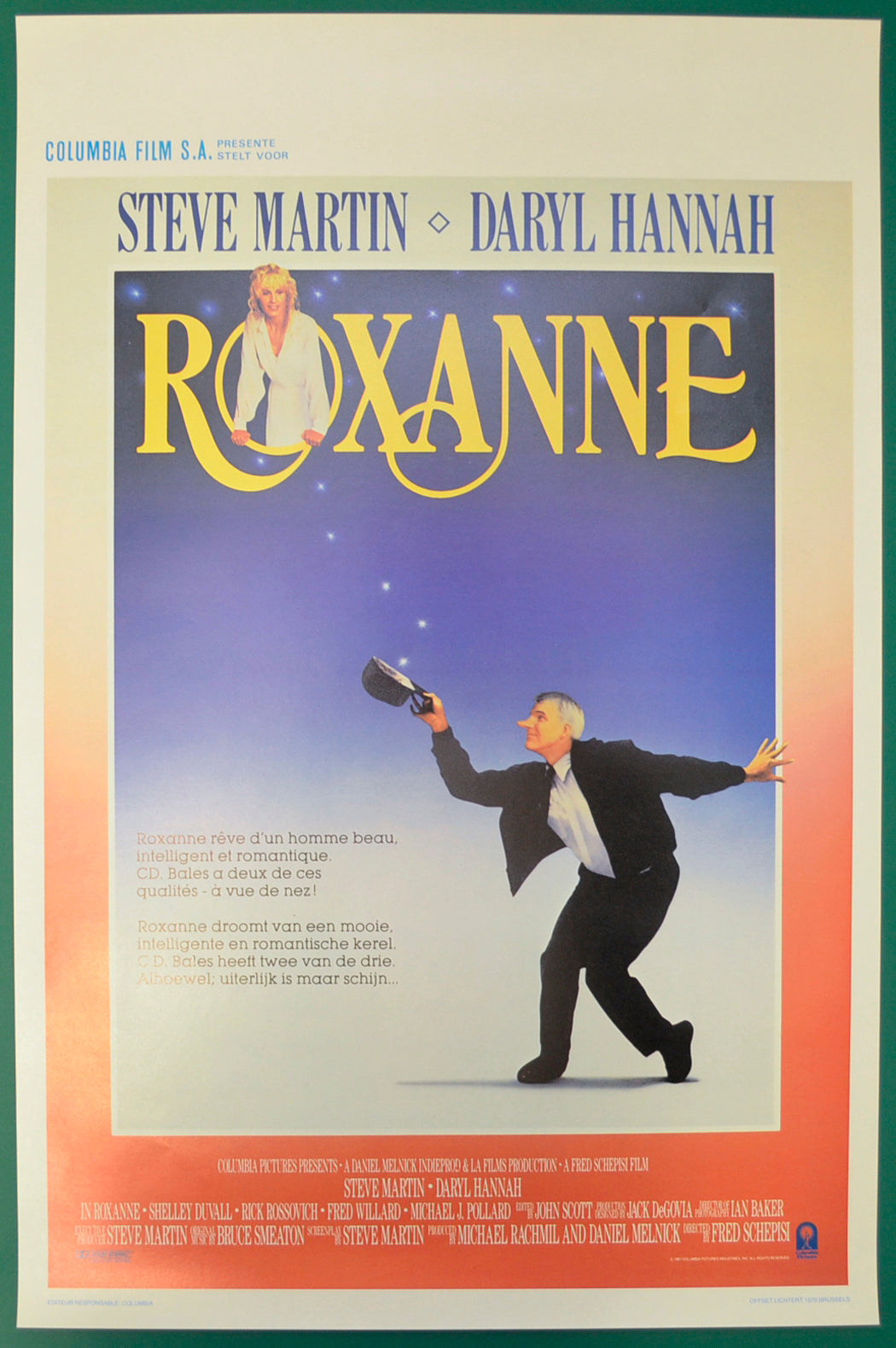 Roxanne Original Belgian Poster - Film Poster - Movie Poster  