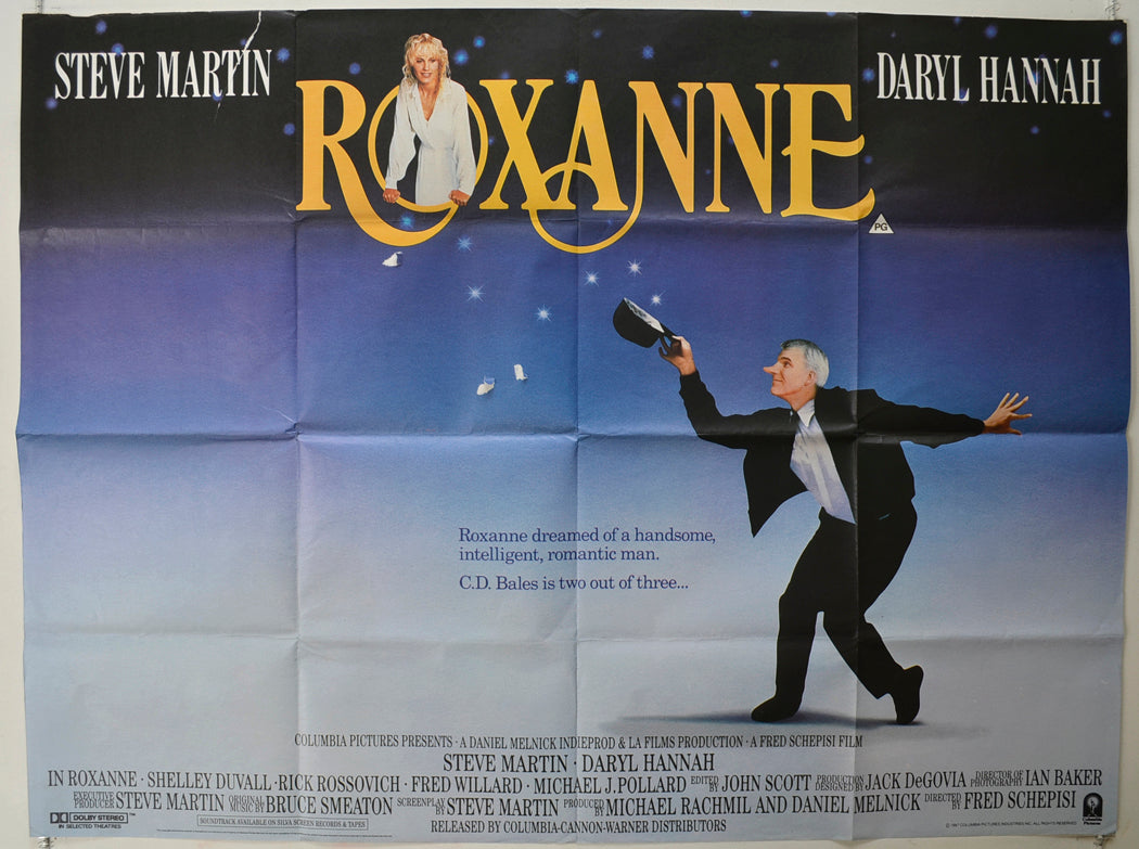 Roxanne   Original Quad Poster - Film Poster - Movie Poster 