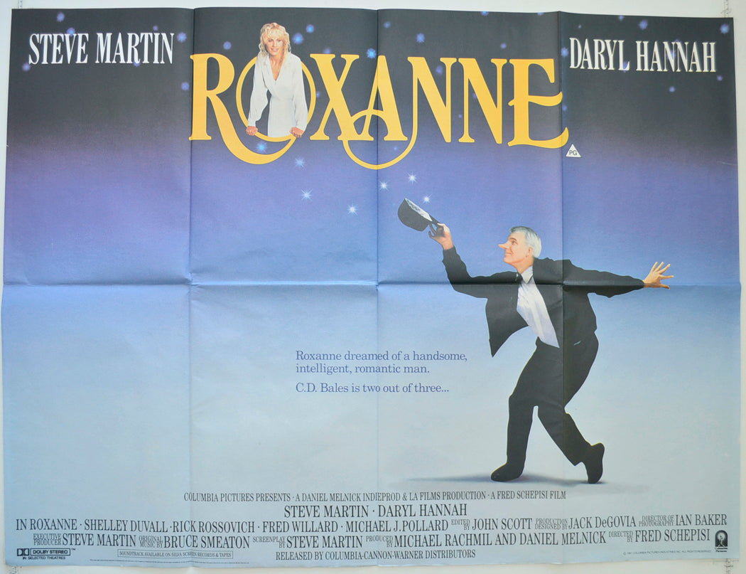 Roxanne  Original British Quad Poster - Film Poster - Movie Poster 