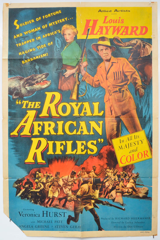 The Royal African Rifles (a.k.a. Storm Over Africa) Original One Sheet Poster - Film Poster - Movie Poster