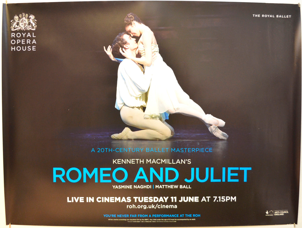 Kenneth Macmillan’s Romeo and Juliet (The Royal Ballet at the Royal Opera House) Original Quad Poster - Film Poster - Movie Poster